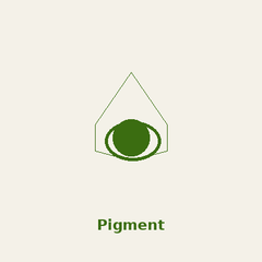 icoon met de aanduiding voor producten voor het pigment