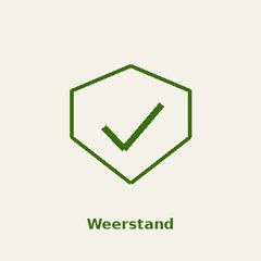 icoon met de aanduiding voor producten voor de weerstand van honden, katten en paarden