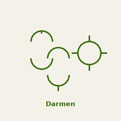 icoon met de aanduiding voor producten voor de darmen en spijsvertering van honden, katten en paarden