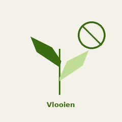 icoon met de aanduiding voor producten voor vlooien bij honden, katten en paarden
