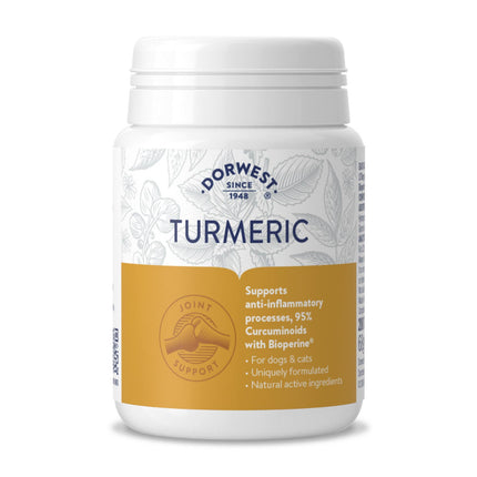 potje kurkuma voor honden van 200 tabletten