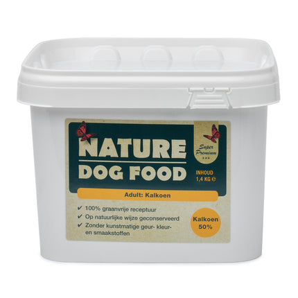 Nature-dog-food-hondenvoer-kalkoen-emmer-hypoallergeen-graanvrij