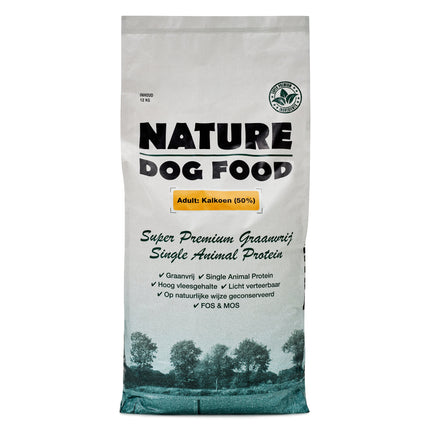 Nature-dog-food-hypoallergeen-hondenvoer-kalkoen-zak