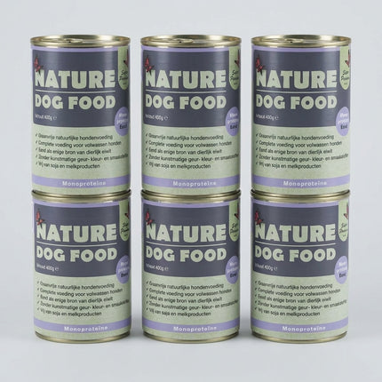 Nature-dog-food-natvoer-monoproteine-eend-blik-6blikken