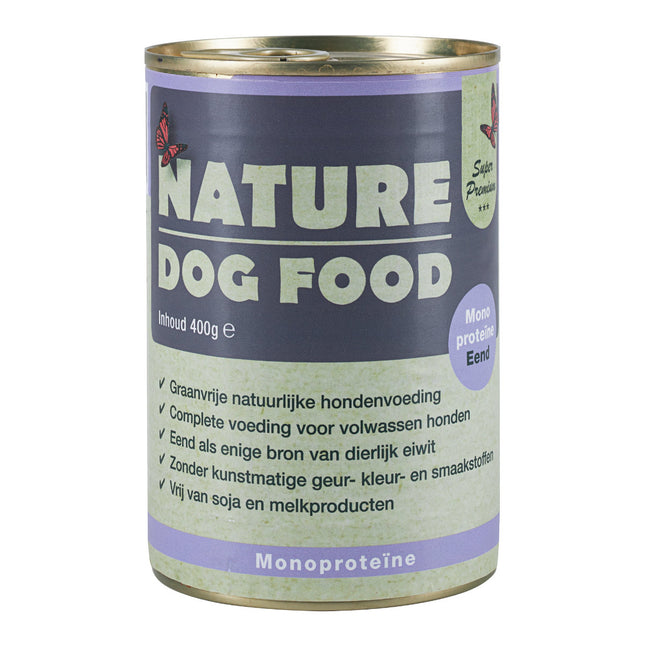 Nature-dog-food-natvoer-monoproteine-eend-blik