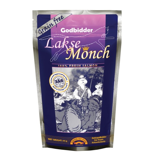 Lakse Monch Zalmsnacks voor katten 100% zalm Lakse Monch Zalmsnacks voor katten 100% zalm