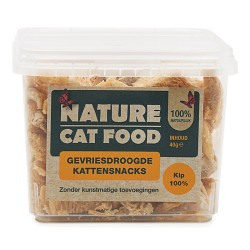 Nature Cat Food Gevriesdroogde snacks voor katten - 100% kip