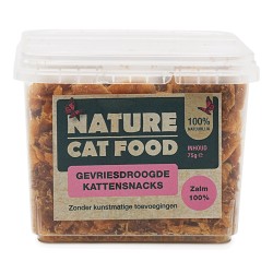 Nature Cat Food Gevriesdroogde snacks voor katten - 100% zalm