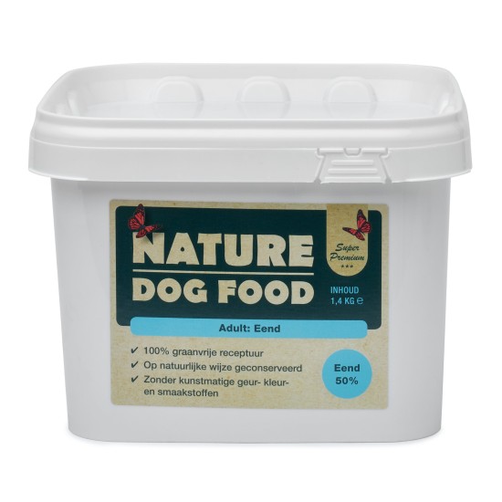 Graanvrij hondenvoer - Nature Dog Food - Eend
