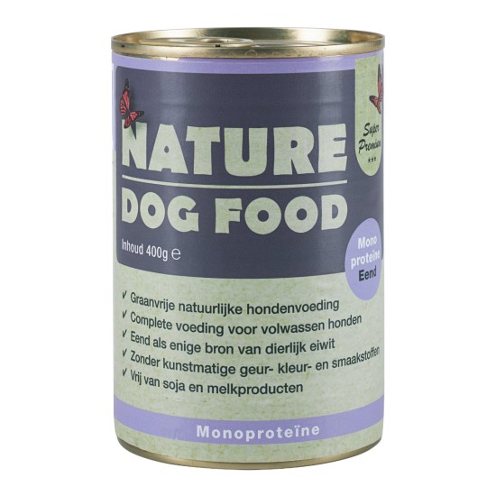 Nature Dog Food Natvoer - Monoproteïne - Eend Nature Dog Food Natvoer - Monoproteïne - Eend