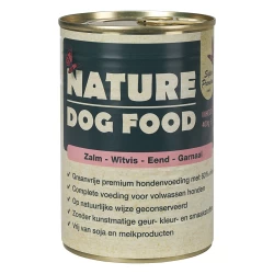 Nature Dog Food Natvoer - Zalm, witvis, eend en garnaal