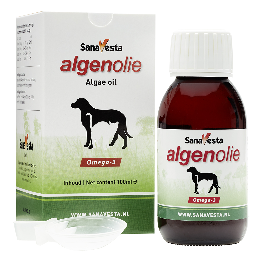 Algenolie voor honden en katten