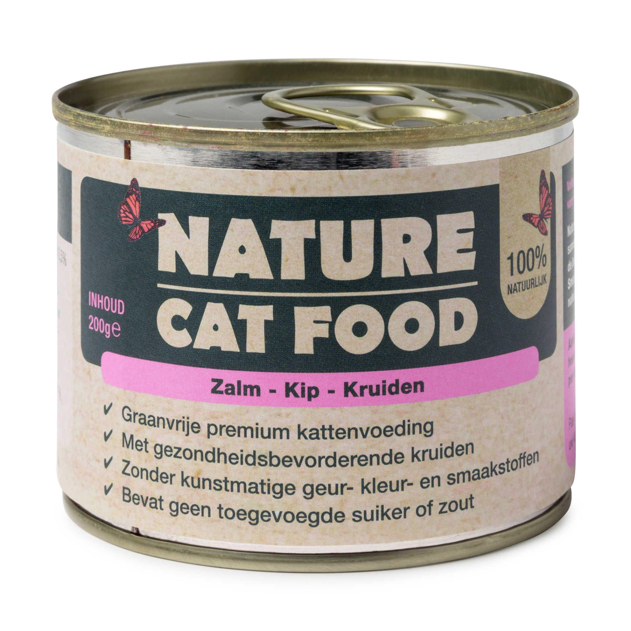 Natvoer voor Katten - Nature Cat Food - Zalm, Kip & Kruiden